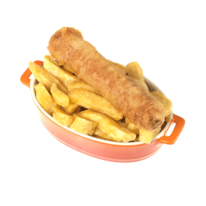 Butter Sausage and Chips